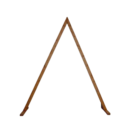 8ft A FRAME/TRIANGULAR WOODEN WEDDING ARCH - BROWN