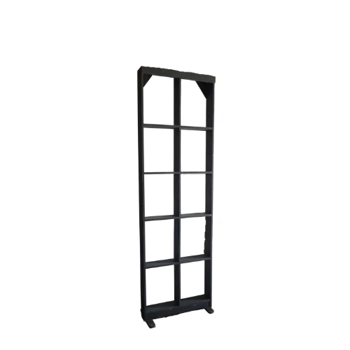 WOODEN SHELVING UNIT - BLACK 