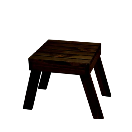 KIDS WOODEN STOOL - EBONY 