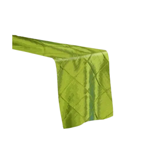 PINTUCK TABLE RUNNER - SAGE GREEN