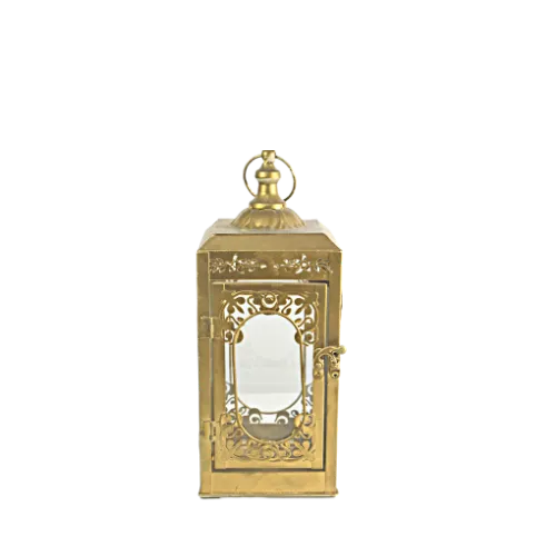 SQUARE MOROCCAN LANTERN - GOLD -5