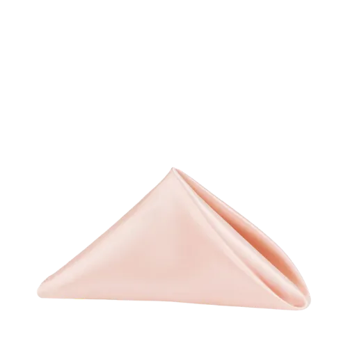 SATIN TABLE NAPKIN - BLUSH/ROSE GOLD