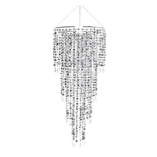 BEADED ANASTASIA CHANDELIER - SILVER 30
