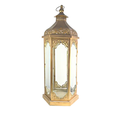 MOROCCAN LANTERN - GOLD (L) 31