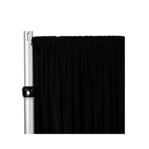 NEW 15ft FABRIC PANEL (Quianna) - Black (15ft L x 5ft W)