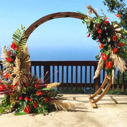 8ft CIRCULAR WOODEN ARCH
