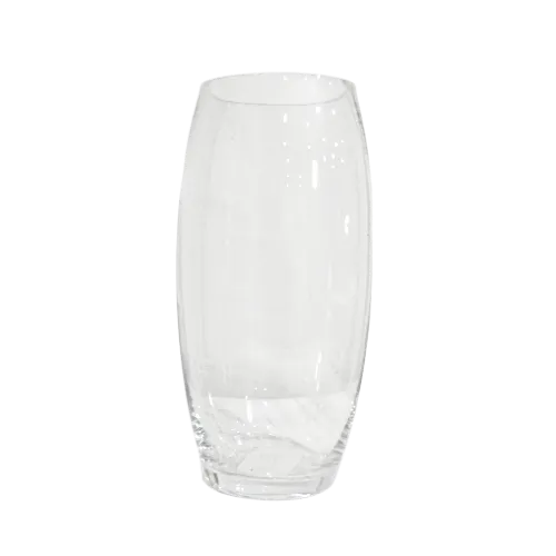   BARREL GLASS VASE - CLEAR 5