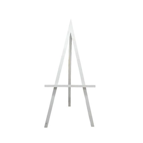 WOODEN EASEL - WHITE 