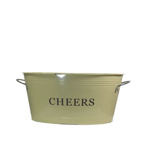 CHEERS METAL DRINKS BIN
