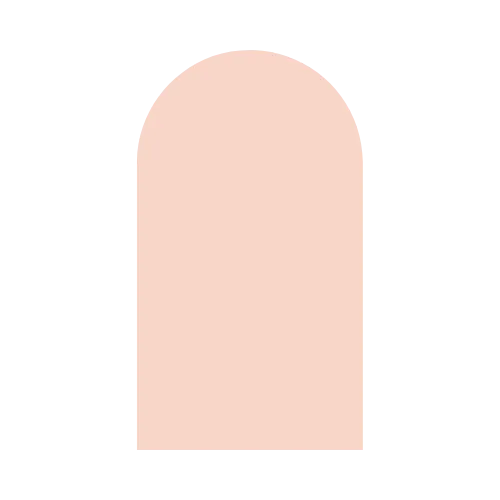 7ft ROUND WOODEN BACKDROP - BLUSH/ROSE GOLD