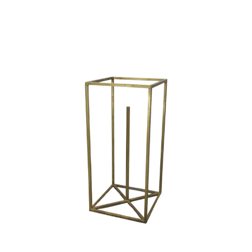 2ft METAL COLUMN/PILLAR - GOLD