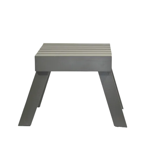 KIDS WOODEN STOOL - GREY 