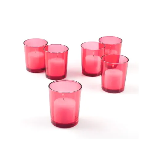 VOTIVE CANDLEHOLDER - RED 