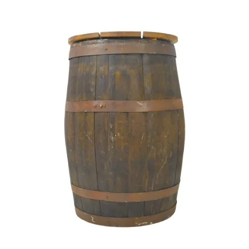 NEW RUM BARREL COCKTAIL TABLE - ROUND TOP