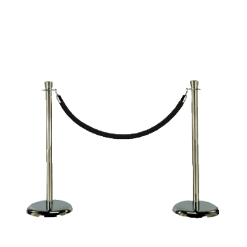 STANCHION - SILVER (POLE & ROPE) 