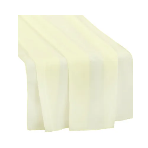 CHIFFON TABLE RUNNER - IVORY 