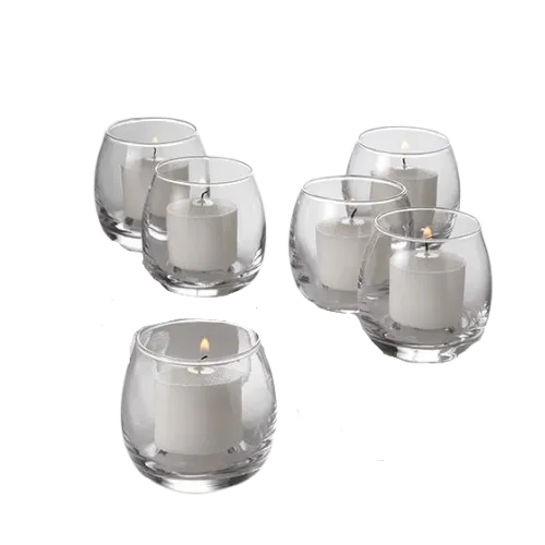 VOTIVE CANDLEHOLDER - CLEAR 
