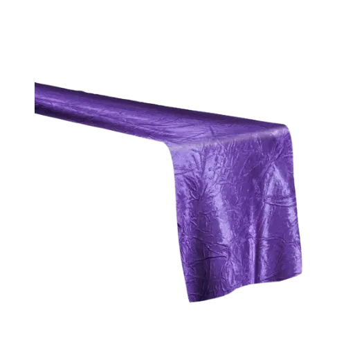CRINKLE TABLE RUNNER - PURPLE