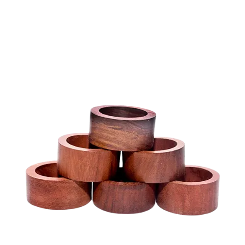 WOODEN NAPKIN RING HOLDER