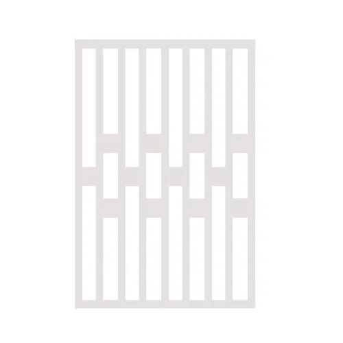 WOODEN PLANTER WALL/BACKDROP - WHITE 8ft x 6ft 