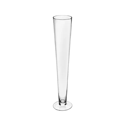 TRUMPET GLASS VASE - CLEAR 6