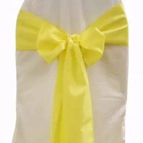 CRINKLE CHAIR SASH - YELLOW