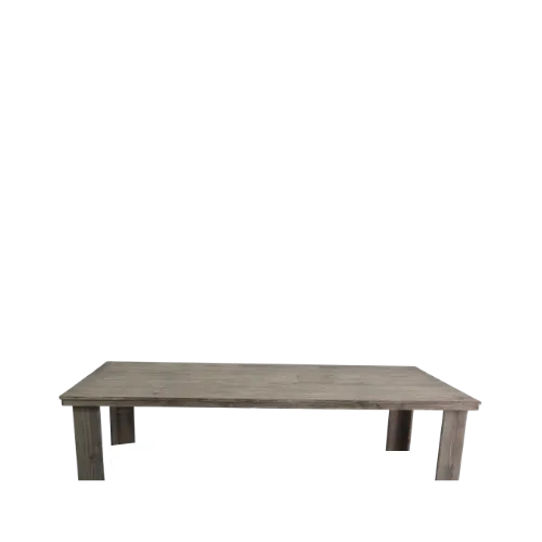 8ft WOODEN PICNIC TABLE - GREY 8ft x 4ft x 15
