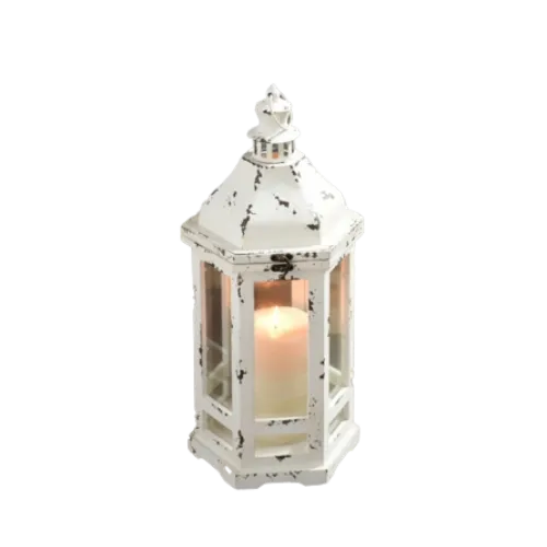 RUSTIC IVORY LANTERN - 22