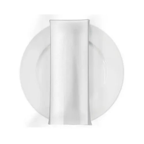 POLYESTER TABLE NAPKIN- WHITE 