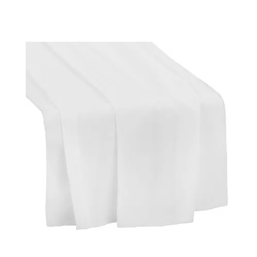 CHIFFON TABLE RUNNER - WHITE