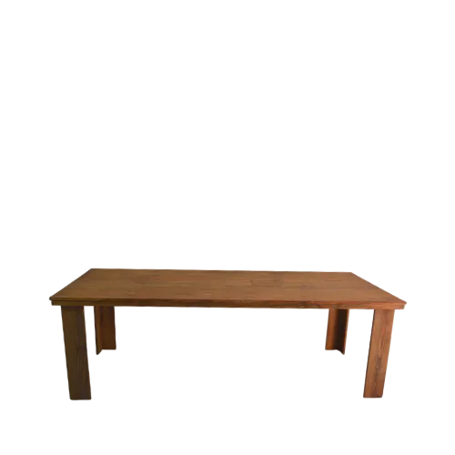 8ft RUSTIC WOODEN FARM DINING TABLE - BROWN 8ft x 4ft