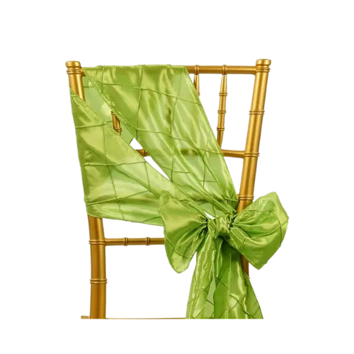 PINTUCK CHAIR SASH - SAGE GREEN 
