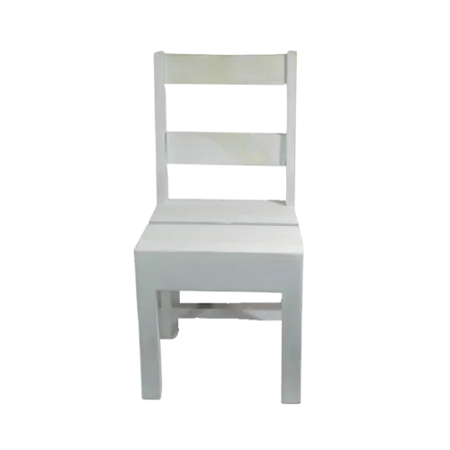 KIDS WOODEN CHAIR - WHITE 