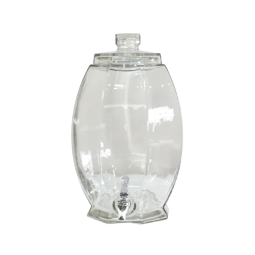 GLASS BEVERAGE DISPENSER ON STAND