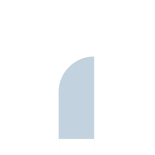 5’ HALF ROUND WOODEN PANEL / BACKDROP (DUSTY BLUE) - 3.5’ x 5’