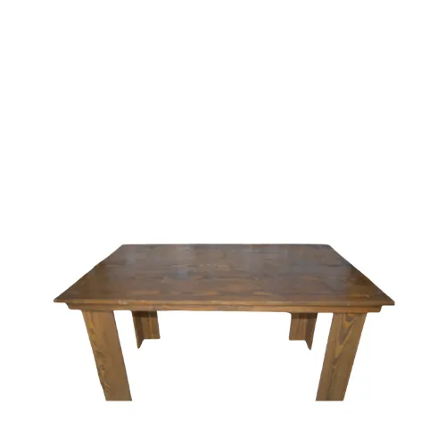 NEW 5ft WOODEN SWEETHEART TABLE - BROWN 5ft x 3ft