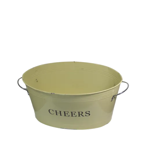 CHEERS METAL DRINKS BIN