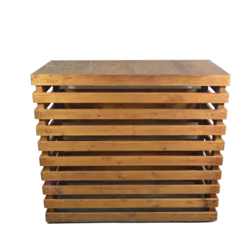 4ft WOODEN PALLET BAR COUNTER - BROWN 4ft x 2ft 