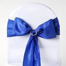 CRINKLE CHAIR SASH - ROYAL BLUE 