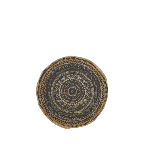 2ft CIRCULAR JUTE RUG - PATTERN 