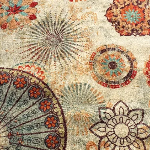5' x 7' PATTERNED RUG - MULTI