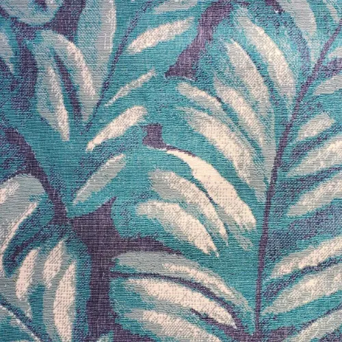 5' x 7' PATTERNED RUG - TEAL/IVORY