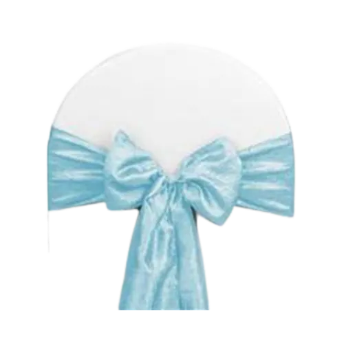 CRINKLE CHAIR SASH - LIGHT BLUE