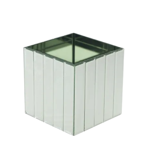 DAZZLE MIRROR VASE CUBE - 6.5