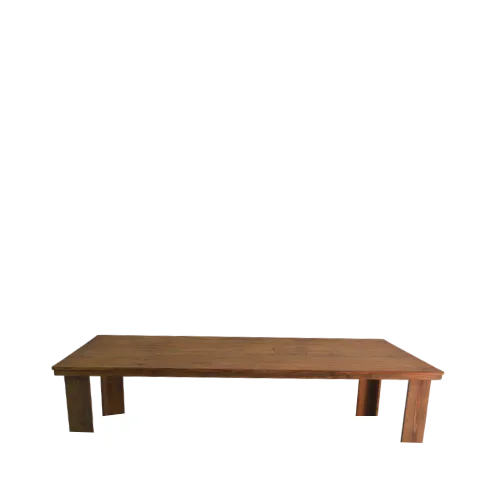 8ft WOODEN KIDS TABLE - BROWN 8ft x 4ft x 20