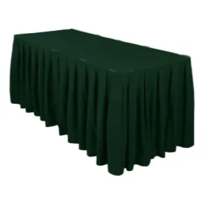 POLYESTER TABLE SKIRTING (HUNTER GREEN)