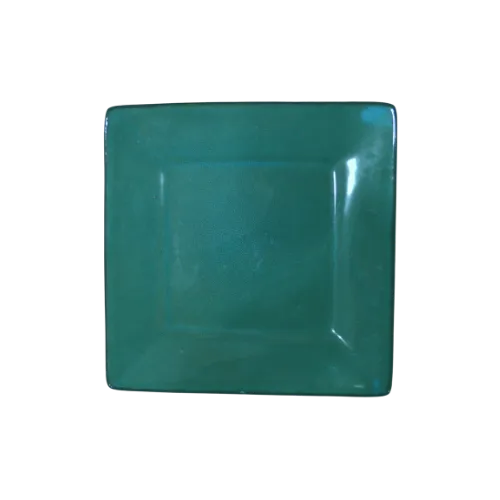 SPECIALTY SQUARE DESSERT PLATE - TEAL