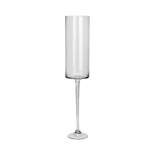 PEDESTAL VASE - CLEAR 3