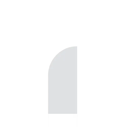 5’ HALF ROUND WOODEN PANEL / BACKDROP (GREY) - 3.5’ x 5’