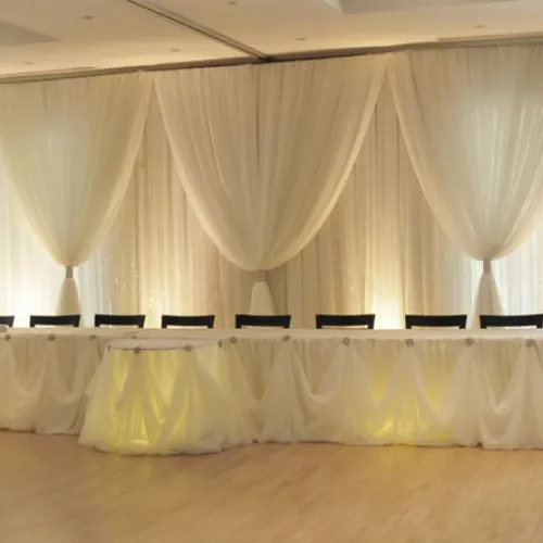 CINDERELLA TABLE SKIRTING (WHITE)